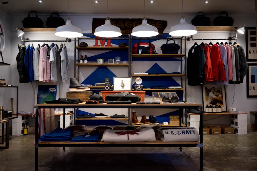 Intérieur d'une boutique locale
